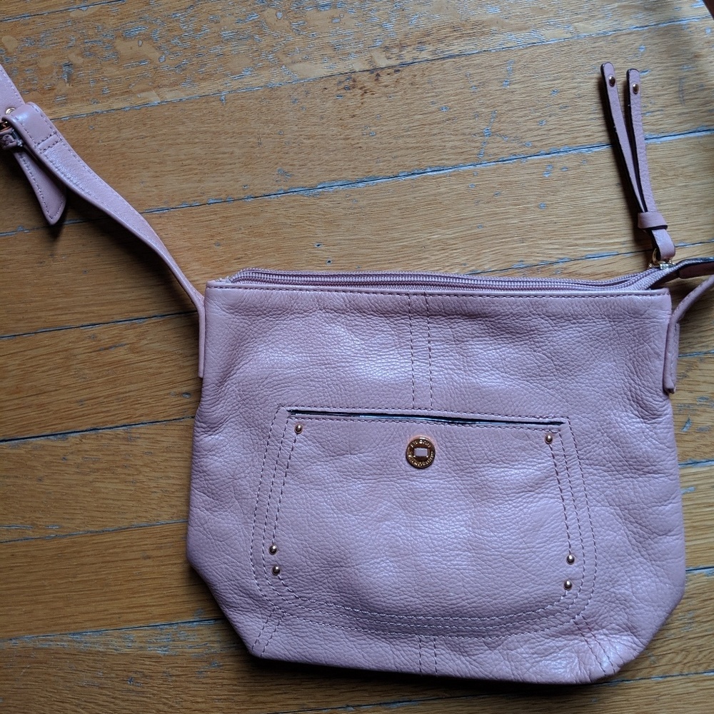 Stone Mountain Blush Leather Crossbody